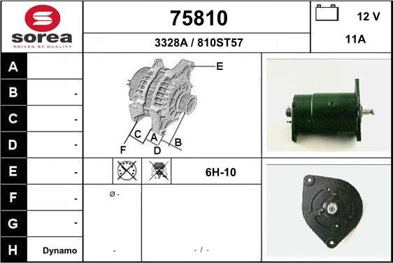 EAI 75810 - Alternator autospares.lv