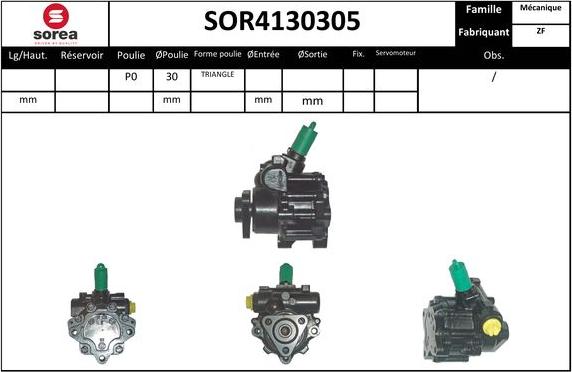 EAI SOR4130305 - Hydraulic Pump, steering system autospares.lv