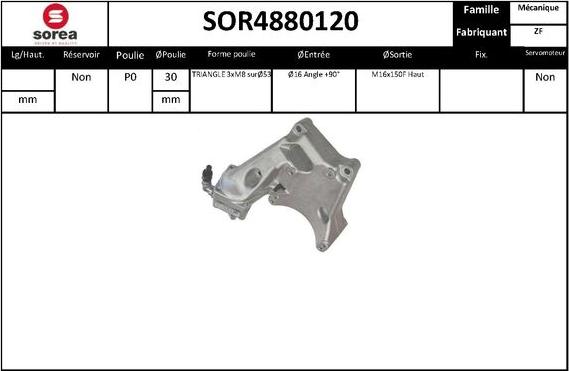 EAI SOR4880120 - Hydraulic Pump, steering system autospares.lv