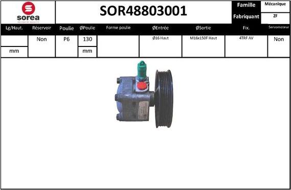 EAI SOR48803001 - Hydraulic Pump, steering system autospares.lv