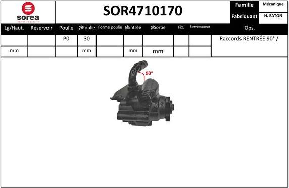 EAI SOR4710170 - Hydraulic Pump, steering system autospares.lv