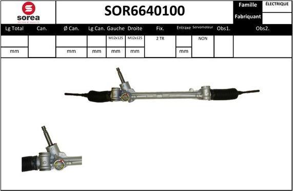 EAI SOR6640100 - Steering Gear autospares.lv