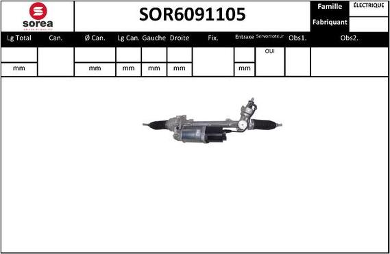 EAI SOR6091105 - Steering Gear autospares.lv