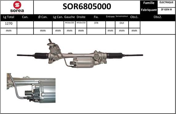 EAI SOR6805000 - Steering Gear autospares.lv