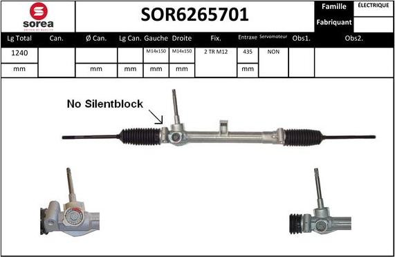 EAI SOR6265701 - Steering Gear autospares.lv