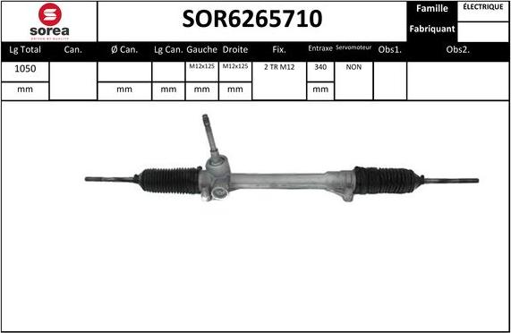 EAI SOR6265710 - Steering Gear autospares.lv