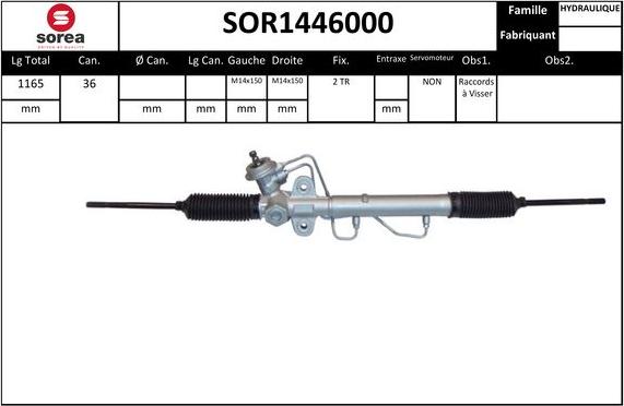 EAI SOR1446000 - Steering Gear autospares.lv