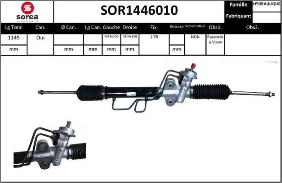 EAI SOR1446010 - Steering Gear autospares.lv