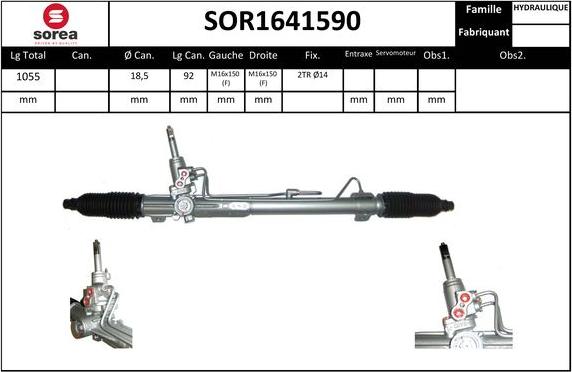 EAI SOR1641590 - Steering Gear autospares.lv