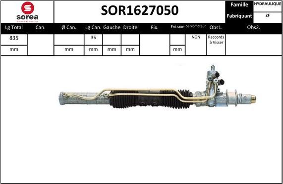 EAI SOR1627050 - Steering Gear autospares.lv