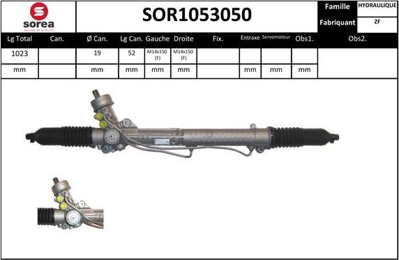 EAI SOR1053050 - Steering Gear autospares.lv