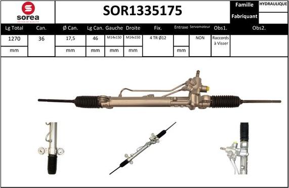 EAI SOR1335175 - Steering Gear autospares.lv