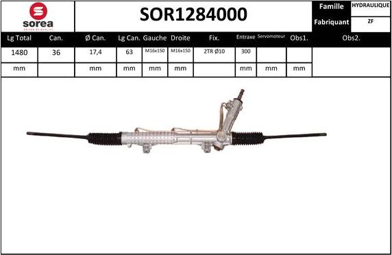 EAI SOR1284000 - Steering Gear autospares.lv