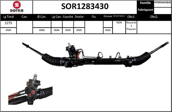 EAI SOR1283430 - Steering Gear autospares.lv