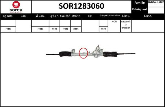 EAI SOR1283060 - Steering Gear autospares.lv