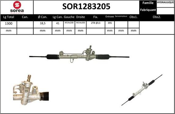 EAI SOR1283205 - Steering Gear autospares.lv