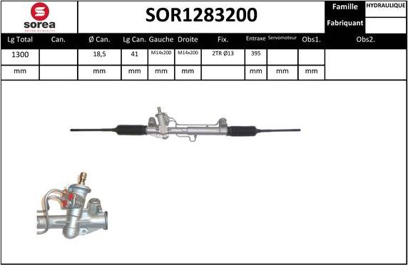 EAI SOR1283200 - Steering Gear autospares.lv