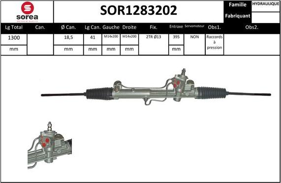 EAI SOR1283202 - Steering Gear autospares.lv