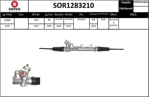 EAI SOR1283210 - Steering Gear autospares.lv