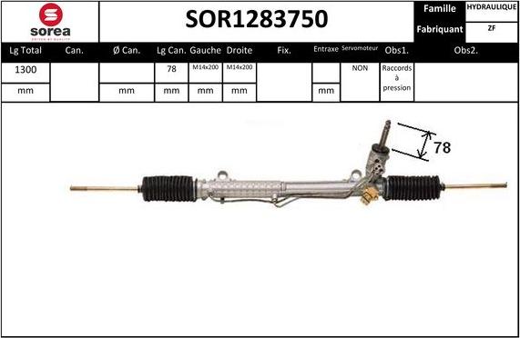 EAI SOR1283750 - Steering Gear autospares.lv