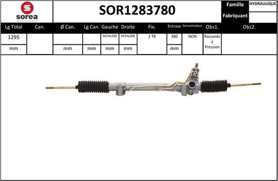 EAI SOR1283780 - Steering Gear autospares.lv