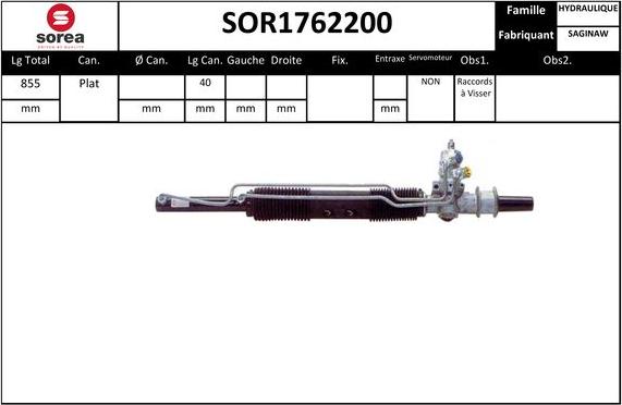 EAI SOR1762200 - Steering Gear autospares.lv