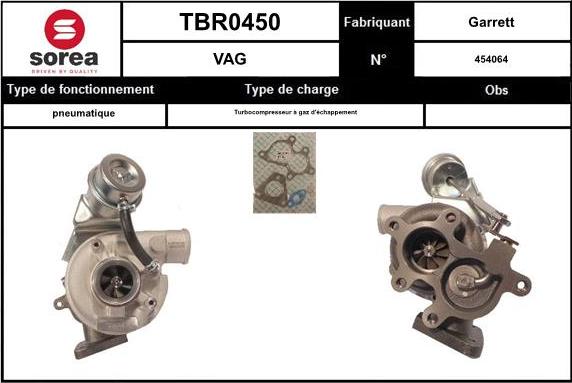 EAI TBR0450 - Charger, charging system autospares.lv