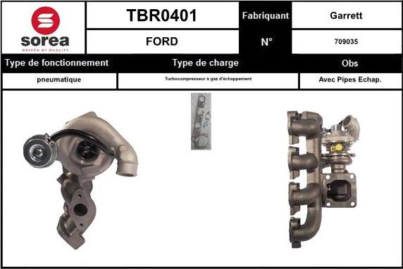 EAI TBR0401 - Charger, charging system autospares.lv