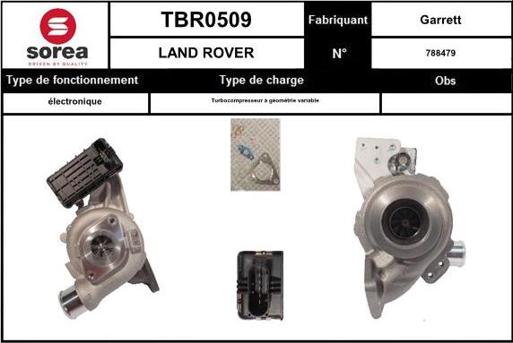 EAI TBR0509 - Charger, charging system autospares.lv