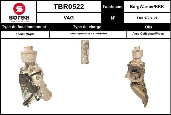 EAI TBR0522 - Charger, charging system autospares.lv