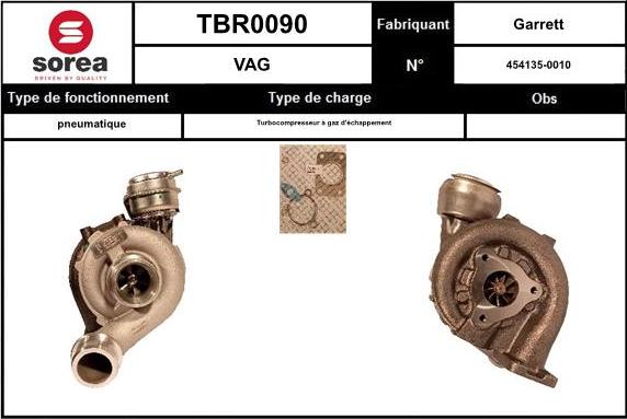 EAI TBR0090 - Charger, charging system autospares.lv