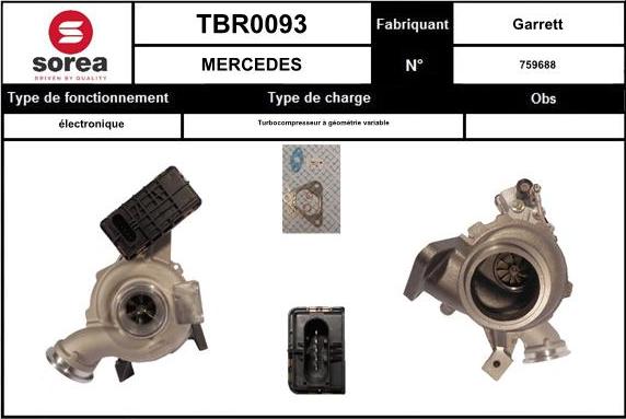 EAI TBR0093 - Charger, charging system autospares.lv