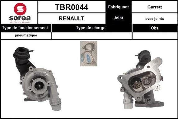 EAI TBR0044 - Charger, charging system autospares.lv