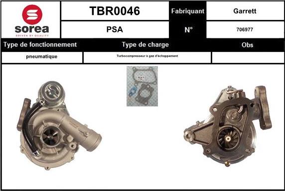 EAI TBR0046 - Charger, charging system autospares.lv