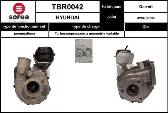 EAI TBR0042 - Charger, charging system autospares.lv