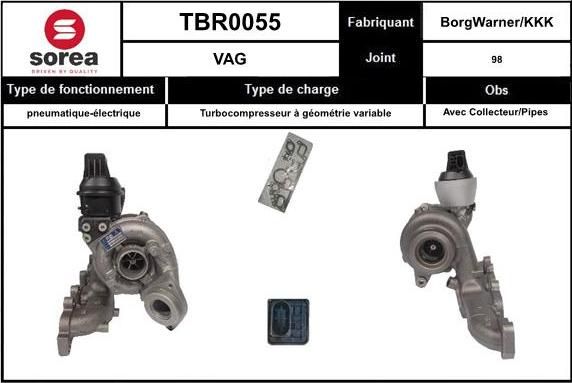 EAI TBR0055 - Charger, charging system autospares.lv