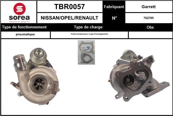 EAI TBR0057 - Charger, charging system autospares.lv