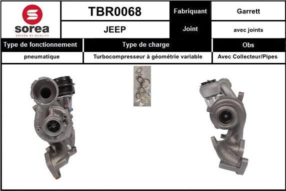 EAI TBR0068 - Charger, charging system autospares.lv