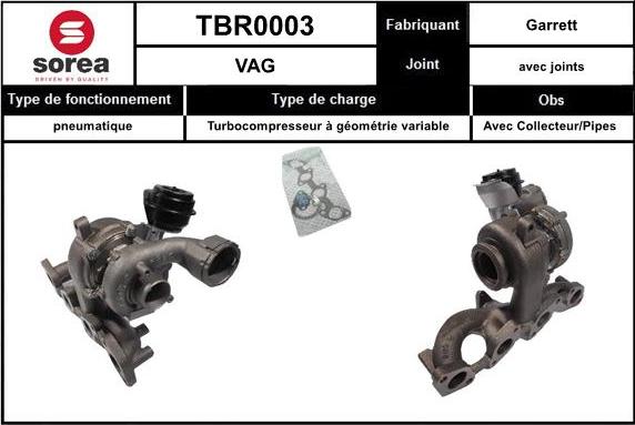 EAI TBR0003 - Charger, charging system autospares.lv