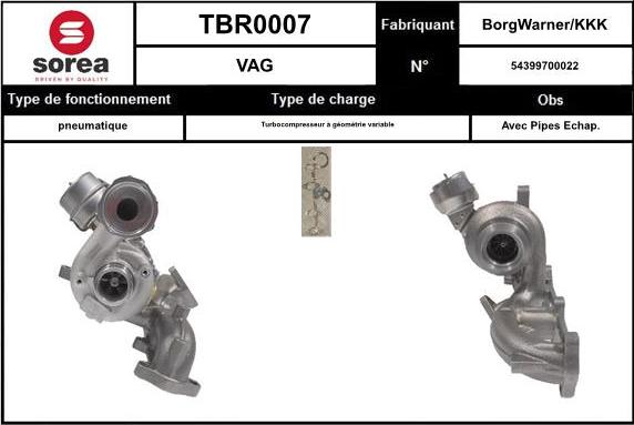 EAI TBR0007 - Charger, charging system autospares.lv