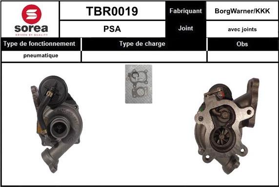 EAI TBR0019 - Charger, charging system autospares.lv