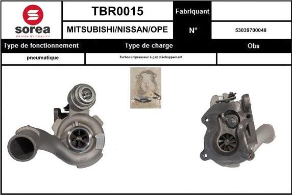 EAI TBR0015 - Charger, charging system autospares.lv