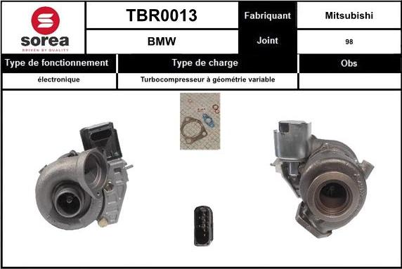 EAI TBR0013 - Charger, charging system autospares.lv