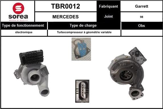 EAI TBR0012 - Charger, charging system autospares.lv