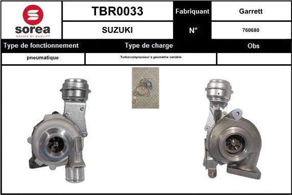 EAI TBR0033 - Charger, charging system autospares.lv