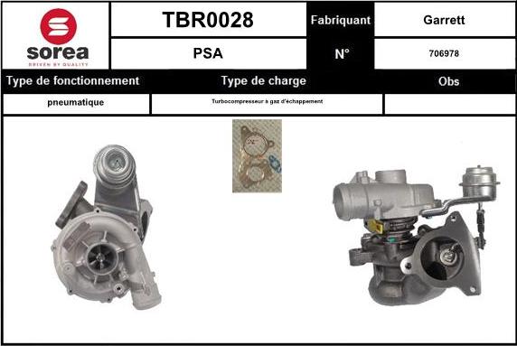 EAI TBR0028 - Charger, charging system autospares.lv