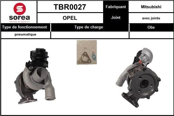 EAI TBR0027 - Charger, charging system autospares.lv