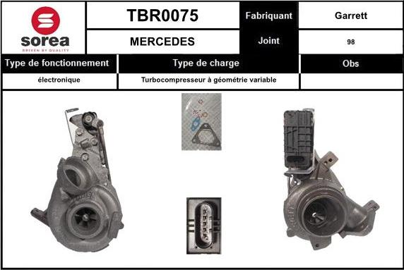 EAI TBR0075 - Charger, charging system autospares.lv