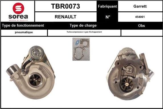 EAI TBR0073 - Charger, charging system autospares.lv