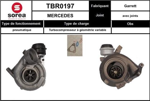 EAI TBR0197 - Charger, charging system autospares.lv